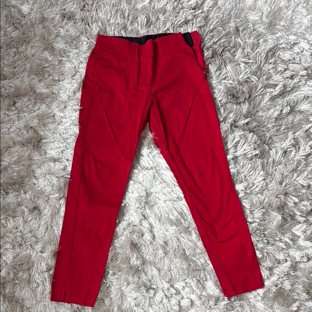 Old Navy Red Dress Pants Straight Leg